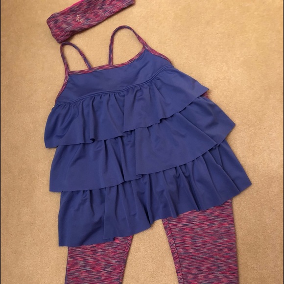 Gymboree girls Kitty Tank Gym Navy Size 12-18